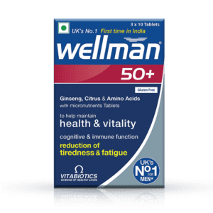 Wellman 50+ with micronutrients 30 Tablets for health and vitality