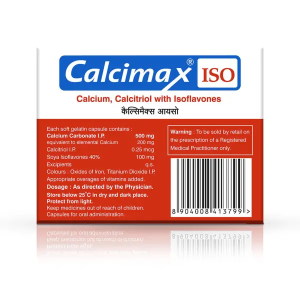 Calcimax capsules with Calcium and Soya Isoflavones for bone health