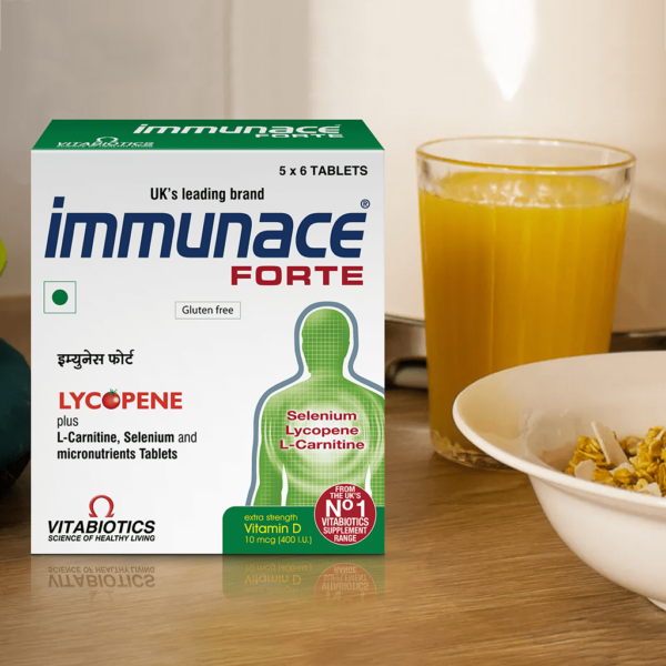 Immunace forte product shoot