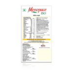 Menopace Iso tablets packaging with product information and specifications