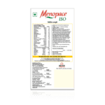 Menopace Iso tablets packaging with product information and specifications