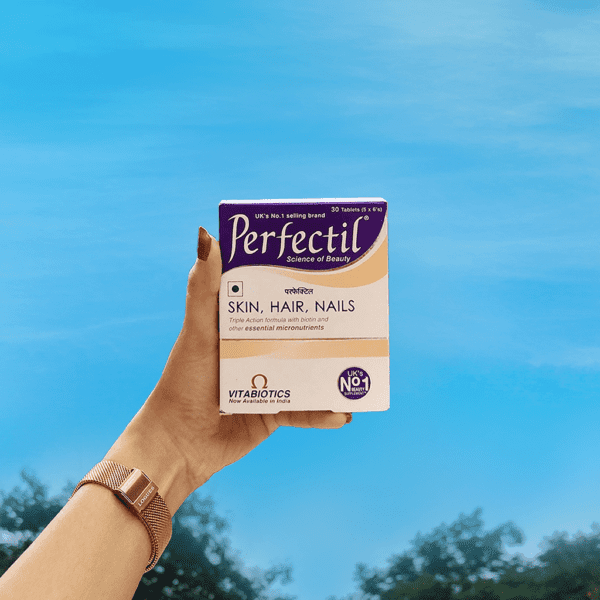 Perfectil tablets for skin, hair, and nails with essential micronutrients