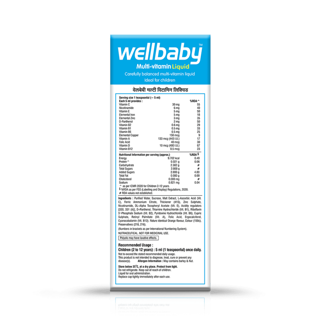 Wellbaby Multi Vitamin Syrup Back ca6eb956 576c 4ca1 a613 d5c461818649